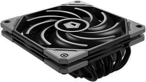 ID-COOLING IS-55 Black Desktop CPU Cooler Low Profile 57mm Height CPU Air  Cooler 5 Heatpipes 120x120x15mm Slim Fan, CPU Fan for Intel