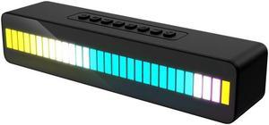 CORN Home Bluetooth Bar Sound Speaker Wireless Pickup Speaker With Rgb Led Rhythm Light Color Flash Atmosphere Rhythm Light Wireless Bluetooth Portable Speaker Black