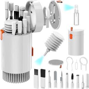 Cleaner Kit for Laptop Screen Keyboard iPhone Airpods,20 in 1 Electronic Multi-Tool Cleaning Kit for iPad Pro Camera Computer Headphone,with Blower & Screens Cleaners Spray,Easy to Store-Polislime