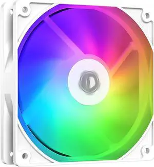 120x120x25mm PWM Hydraulic Bearing Fan White Addressable RGB for ID-Cooling XF-120-ARGB-W