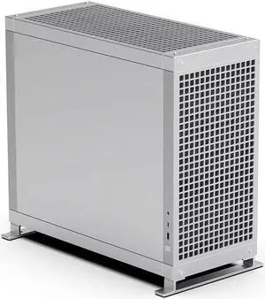 Abee Pixel One All Aluminum Computer Case CNCC with DIY Pixel Cube Gaming PC for E-ATX/ATX/Micro ATX/Mini ITX Motherboard Silver