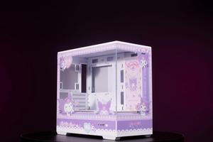 Kulomi Theme Arashi SPCC / Aluminum M-ATX/ITX Computer Case, Kulomi Theme Custom Model With Lighting Effects(Pink)
