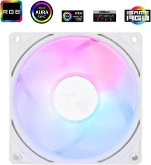 92x92x25mm ARGB Fan 2200 RPM 4 PIN PWM Addressable RGB Case Fan for Thermalright TL-P9W-S White 92x92x25mm ARGB Fan 2200 RPM 4 PIN PWM Addressable RGB Case Fan for Thermalright TL-P9W-S White