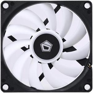 White 80mm Slim Quiet Computer Fan 12V 80mm x80mm x10mm Silent PC Fan 4Pin PWM for Computer PC Case Mini- ITX Builds - OEM