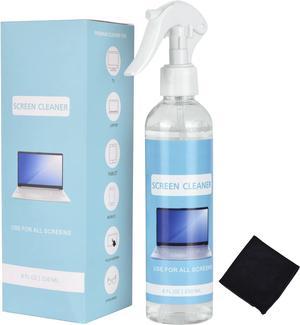 Screen Cleaner Spray, Screen Cleaner Kit- TV Cleaner, Computer Cleaner, for Laptop, Phone, Ipad - Electronic Cleaner - Microfiber Cloth Wipes (8oz Spray)