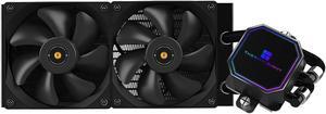 Frozen Prism 240 BLACK Hydro Cooling, S-FDB Bearing Addressable RGB Pump Liquid Cooling, LGA 1366/115X/1200/1700/2011/2011-3/2066/AM4/AM5 for Thermalright Frozen Prism 240 BLACK