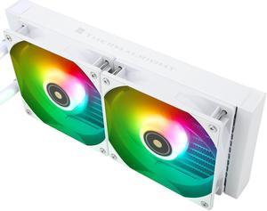 Frozen Prism 240 White Hydro Cooling, S-FDB Bearing Addressable RGB Liquid Cooling, LGA 1366/115X/1200/1700/2011/2011-3/2066/AM4/AM5 for Thermalright Frozen Prism 240 White