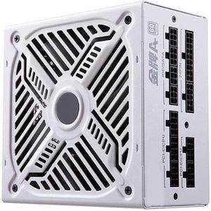 Corn Gold Medal A+850W,850W Fully Modular Power Supply,80Plus Gold Medal Certification,Ultra -Quiet Fluid Dynamic Bearing Fan,Automatic Speed Control-White