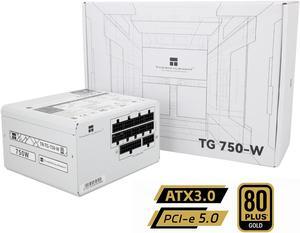ATX3.0 PCI-E 5.0 750W TG-750-W GOLD Full MODULAR PSU, White Power Supply for Thermalright