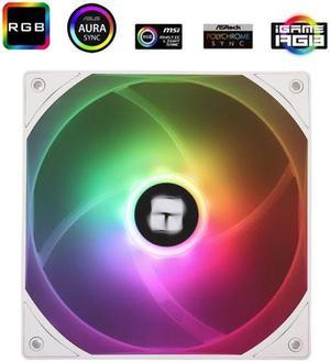 TL-C14C-S 140mm ARGB Case Fan, 3 Pin 5V Addressable RGB Fan, 1500 RPM, 140mm X 140mm X 25mm, 4 PIN PWM System Fan for Thermalright White