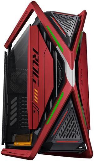 Evangelion Official ROG Hyperion EVA-02 PC case, 420 mm dual radiator support, four 140 mm fans, metal GPU holder, component storage, ARGB fan hub, 60W fast charging Limited Edition