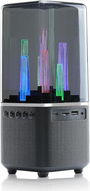 Wireless Portable Speaker 8 Light Loudspeaker Compatible Column Bass Stereo Waterproof TWS 5.0 BT City Atmosphere Lights