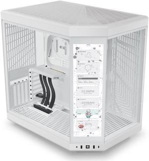NeweggBusiness - HYTE Y70 Touch Dual Chamber Mid-Tower ATX Case with  Touchscreen, Black/White, CS-HYTE-Y70-BW-L