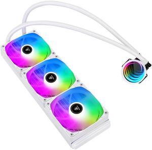 Frozen 360 ARGB Liquid Cooling 1800RPM, 82.61CFM, 38.5dB(A), 1.92H2O Hydraulic Bearing AM4/AM5, LGA 115X/1200/17XX/20XX for Segotep White 360mm
