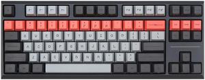 CORN Bluetooth/2.4G/Wired Mechanical Gaming Keyboard, 87 Keys Hot Swappable Mechanical Keyboard with PBT keycaps, Cherry MX Red Switches