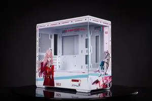 CORN Bauhaus Micro-ATX ITX Cpmputer Case, 6 Sides + 2 Light Panels Could Be Customized with HD Images(DARLING in the FRANXX 02)