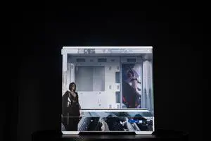 CORN Bauhaus Micro-ATX ITX Cpmputer Case, 6 Sides + 2 Light Panels Could Be Customized with HD Images(GhostBlade)