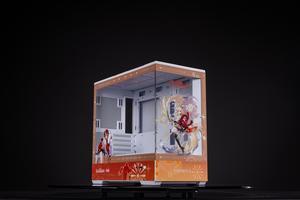 CORN Bauhaus Micro-ATX ITX Cpmputer Case, 6 Sides + 2 Light Panels Could Be Customized with HD Images(Genshin Impact - Yoimiya)