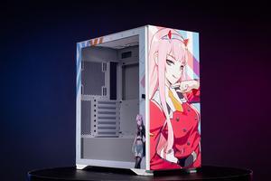 CORN Glass E-ATX/ATX/Micro ATX Computer Case, 4 Sides + 3 Light Panels Customized with HD Images - DARLING in the FRANXX 02
