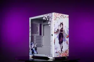 CORN Glass E-ATX/ATX/Micro ATX Computer Case, 4 Sides + 3 Light Panels Customized with HD Images - Demon Slayer - Kochou Shinobu CORN Glass E-ATX/ATX/Micro ATX Computer Case, 4 Sides + 3 Light Panels Customized with HD Images - Demon Slayer - Kochou Shinobu