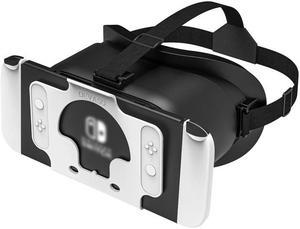 Switch VR Headset Compatible with Nintendo Switch & OLED, Upgraded with Adjustable HD Lenses, Virtual Reality Glasses for Original Nintendo Switch & Switch OLED Model, Switch VR Kit, Switch 3D Goggles