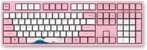 [New Arrival ] Akko3108 v2 Tokyo Style  N-Key Rollover All Non-conflicting 108Keys,  Akko Blue  Mechanical Keyboard 108 Key PBT Keycap Pink (No Backlight) Gaming Keyboard