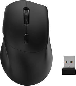 Silent Wireless Mouse, 2.4G Ergonomic Optical Mouse for Gaming, Computer Mouse for Laptop, PC, Computer, ,Notebook, 6 Buttons,1200-2400-3200 Adjustable DPI, Play&Play(Battery NOT included)