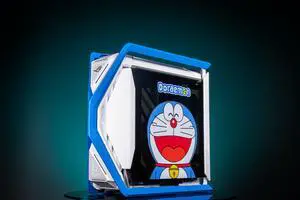 Corn Electronics GR701 E-ATX computer case, 420 mm dual radiator support, four 140 mm fans, metal GPU holder, component storage, ARGB fan hub, 60W fast charging-Doraemon Corn Electronics GR701 E-ATX computer case, 420 mm dual radiator support, four 140 mm fans, metal GPU holder, component storage, ARGB fan hub, 60W fast charging-Doraemon