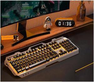 Pravix G21 Ergonomic Design, Mechanical Feeling 19 Non-conflict Keys,  Waterproof Wired Single Orange Backlit Keyboard And 2400DPI 6-button Mouse Combo