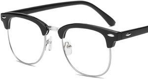 CORN YJ-4 Blue Light Filter [Anti Eye Strain] Semi-Rimless Computer Glasses, Unisex(Mens/Womens) Blocking UV Reading Eyewear