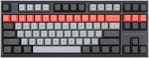 CORN Bluetooth/2.4G/Wired Mechanical Gaming Keyboard, 87 Keys Hot Swappable Mechanical Keyboard with PBT keycaps, Cherry MX Red Switches