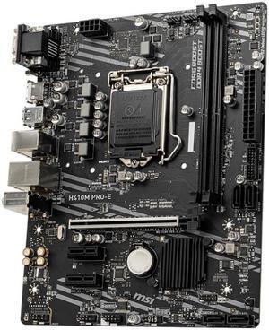 MSI H410M PRO-E Motherboard Intel 10th Gen Micro-ATX Motherboard