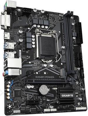 GIGABYTE B460M POWER Ultra Durable Motherboard with GIGABYTE 8118 Gaming LAN, PCIe Gen3 x4 M.2, Anti-Sulfur Resistor, Smart Fan 5 - OEM