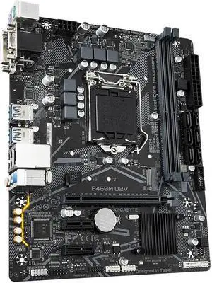 GIGABYTE B460M D2V Ultra Durable Motherboard with GIGABYTE 8118 Gaming LAN, PCIe Gen3 x4 M.2, Anti-Sulfur Resistor, Smart Fan 5