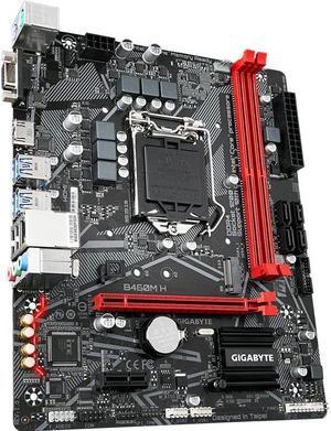 GIGABYTE B460M H Motherboard with GIGABYTE 8118 Gaming LAN, PCIe Gen3 x4 M.2, Anti-Sulfur Resistor, Smart Fan 5