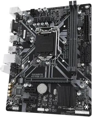 GIGABYTE H310M S2 motherboard with GIGABYTE 8118 Gaming LAN, Anti-Sulfur Resistor, Smart Fan5, CEC 2019 ready