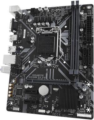 Gigabyte GA H310M S2 2.0 (rev. 1.0) Intel H310 DDR4 USB3.1 Micro-ATX 32G Double Channel Support 8 9 gen 1151 CPU Motherboard