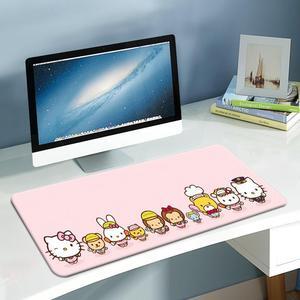 Anime Mouse Pad XXL - Hello Kitty Mouse pad - Kawaii Mouse Pad - Anime Pink Desk Mat - Hello Kitty Desk Accessories - Gaming Mouse Pad Anime - Hello Kitty Keyboard Desk Pad