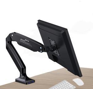 Single Monitor Mount, 13 to 32 Inch Gas Monitor Arm, Adjustable Stand, Mount with Clamp and Grommet Base - Fits up to 22 lbs LCD Computer Monitors with cable mangerment and USB C