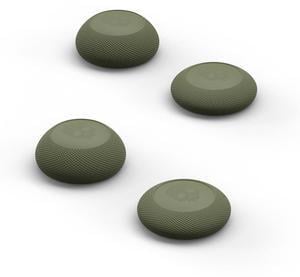 Skull & Co. Convex Thumb Grips Set: Skin, CQC Joystick Cap Analog Stick Cap for Nintendo Switch Pro Controller & PS5 / PS4 / Slim/Pro Controller- 2 Pairs (4pcs) Green
