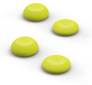 Skull & Co. Convex Thumb Grips Set: Skin, CQC Joystick Cap Analog Stick Cap for Nintendo Switch Pro Controller & PS5 / PS4 / Slim/Pro Controller- 2 Pairs (4pcs) Yellow