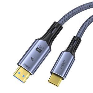 CORN USB C to HDMI 2.1 8K Cable(8K@60Hz,4K@144Hz,2K@240Hz), Type-C to HDMI Cord, [Thunderbolt 3/4 Compatible] 48Gbps/HDCP2.3/HDR for iPhone 15,MacBook Pro/Air,iPad Pro,Surface,Dell,HP (3.3FT/1m)