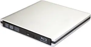 Aluminum 4K Blu-ray Burner External BD Writer CD DVD Drive USB 3.0 USB-C Disc Burner Player Writer Blu-ray Player Compatible with iMac MacBook Pro/Air iMac All Laptops and Desktop pc