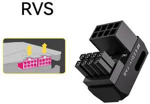 8Pin GPU Power Adapter, U Turn 180 Degree Video Card 8-Pin Female to Male Power Connector Desktop Graphics Card Cable Ties for Easy Installation Black RVS 180 Degree 8Pin GPU Power Adapter, U Turn 180 Degree Video Card 8-Pin Female to Male Power Connector Desktop Graphics Card Cable Ties for Easy Installation Black RVS 180 Degree