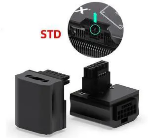 12VHPWR 16Pin GPU Power Adapter, L Turn 90 Degree Video Card 12+4 Pin Female to Male Power Connector, RTX 4090 Desktop Graphics Card Cable Ties for Easy Installation