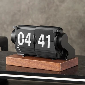 Desktop Time Management Clock, Creative Desk Decoration, Smart Multi-functional Alarm Clock, Automatic Time Synchronization and Page Turning Clock Desktop Time Management Clock, Creative Desk Decoration, Smart Multi-functional Alarm Clock, Automatic Time Synchronization and Page Turning Clock
