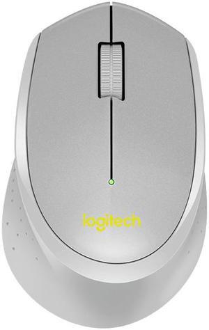 Logitech M330 910-004908 Silent Plus Wireless Large Mouse - Grey/Yellow
