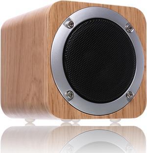 CORN Bluetooth Speaker Wooden, Portable Bluetooth 4.0 Speakers with 70mm Big-Driver, Wireless Computer Speaker with Enhanced Bass Resonator