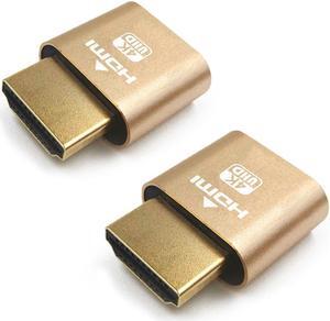2-Pack Corn Electronics Display Emulator Plug Headless Ghost Emulator Dummy Display(Fit Headless-1920x1080-3840x2160 @60Hz)For BTC Mining Great Mining Helper