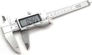 Corn Electronics Stainless Steel Digital Caliper measuring device for inside, outside, depth and step measurements. Zero at any Position. Digital Vernier Caliper.